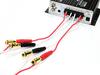 NFJ Banana plug jacks and terminals for cable compatible with banana Set of 2 and connection, 4mm plugs. (red black).
