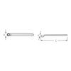 STAHLWILLE Insulated Open-End Wrench, 17mm, 12161VDE-17