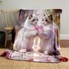 Multi Size Love Theme 2 Animals Printing Blanket Adult Children Warm Blankets Home Travel Soft and Comfortable Blanket  Gifts