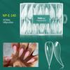 Nailpop Механические формы для ногтей 70/140 шт. Уникальные прозрачные формы-когти дракона для наращивания ногтей 14 размеров Легкий DIY Салонный инструмент для нейл-арта