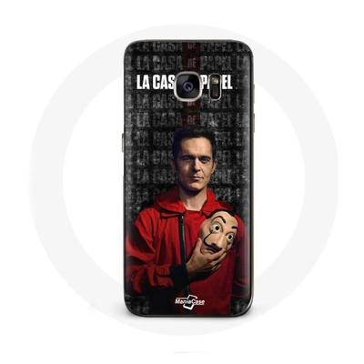 Чехол - Бумажный дом - Samsung Galaxy S7 - Гибкий - Черный - Защита