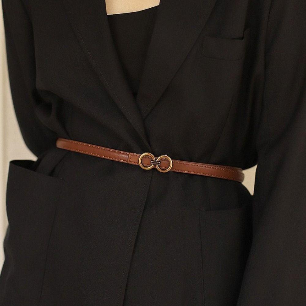 Аксессуары для укладки Повседневный Геометрический Ремень Искусственная Кожа Тонкий Пояс Высокое Качество Поясная Печать