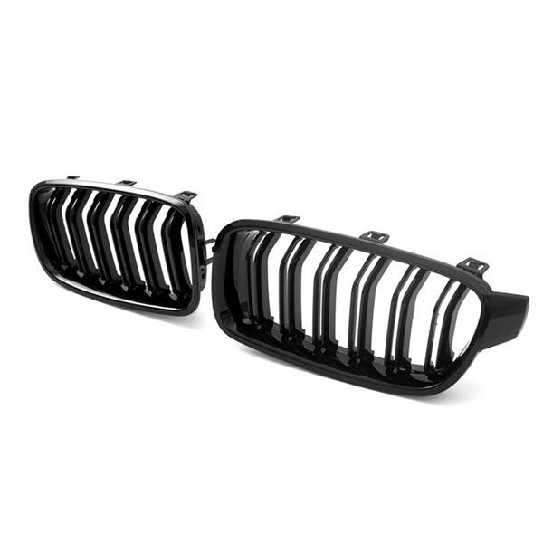Bright Black ABS Car Grille (1 Pair) for BMW