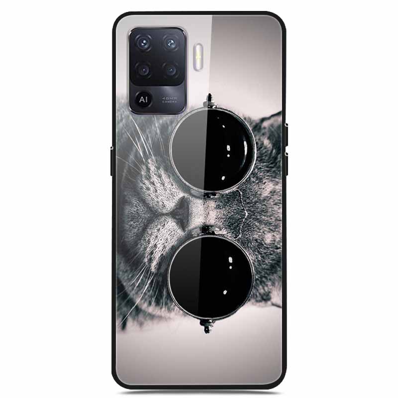 For OPPO Reno 5 Lite Case Luxury Tempered Glass Bumper for OppoA94 4G Phone Cover For OPPO a94 4G/ Reno5 Lite Glass Coque A94 4G