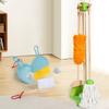 Wooden Kids Cleaning Toy Kit Interactive Role Play Emotional Cognitive Growth