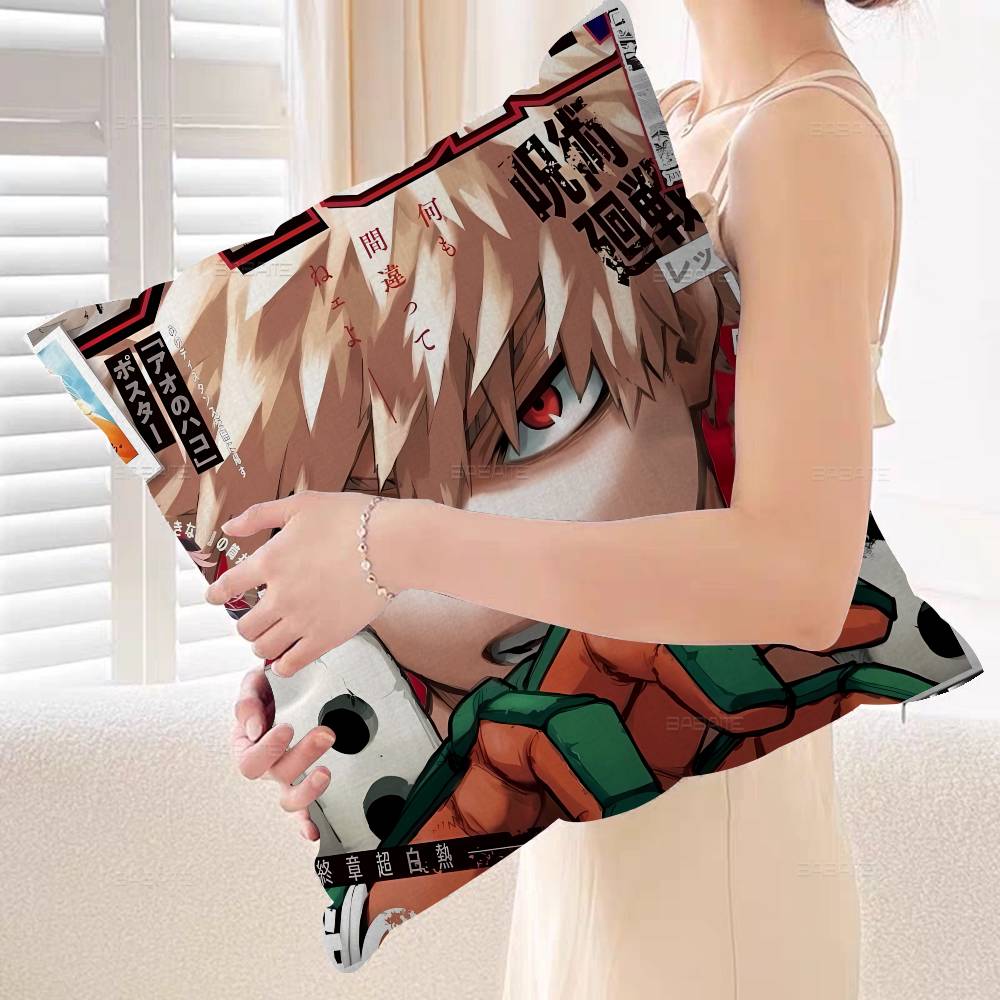 Katsuki Bakugo Pillow Gift Home Office Decoration Pillow Bedroom Sofa Car Cushion CoverPillow Case
