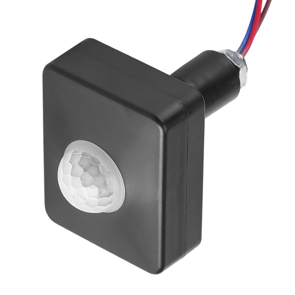Black PIR Switch Infrared Motion Lighting Sensor Detector Wall Pavement Switch Outdoor
