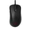 BenQ Zowie Ergonomic Gaming Mouse Professional Esports Performance Lightweight Driver Paracord Cable 24 Step Scroll Wheel Matte Black Medium Size