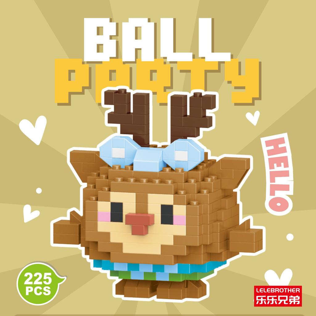 Серия кукол-животных из микрочастиц, строительные блоки, детские сборные игрушки