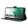 Для Xiaomi Redmi 15 5G (Глобальный) (169 мм) Кожаный чехол-портмоне с ремешком и ромбовидной текстурой для телефона