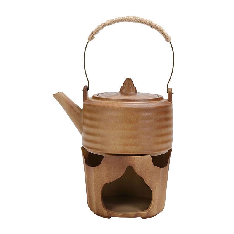 Dan Shi Zhi Yuan Coarse Pottery Teapot & Warming Set
