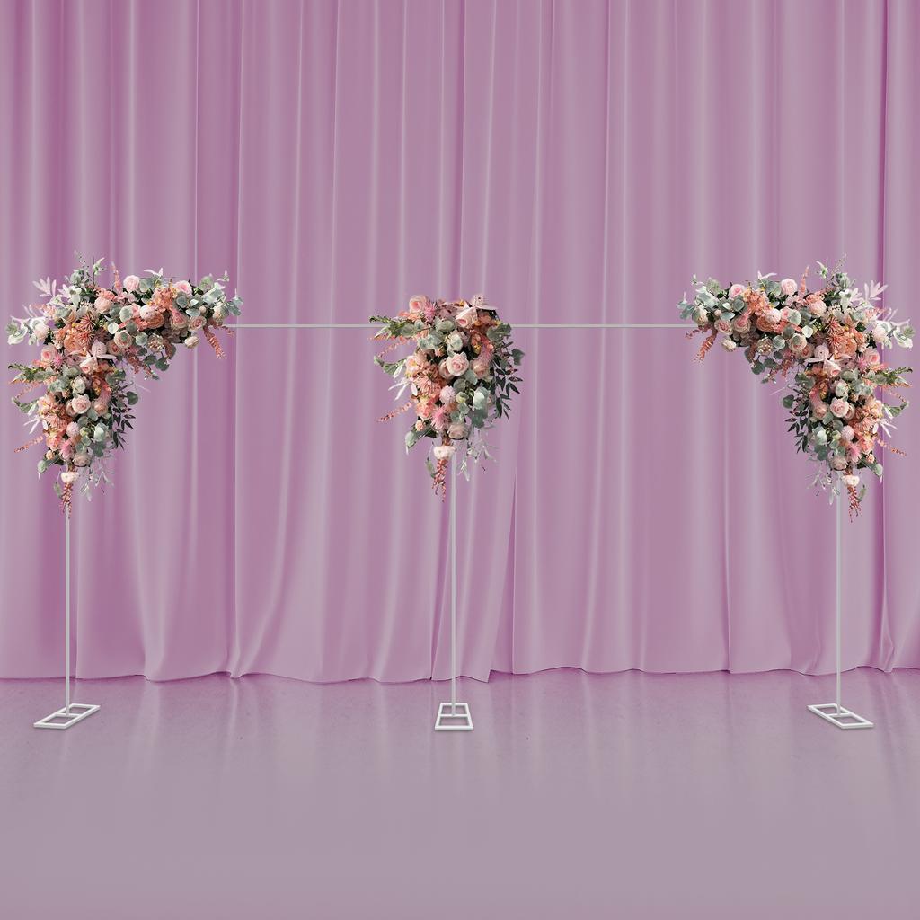 10x20ft Photography Backdrop Curtain Frame Backdrop Stand Pipe Kit Heavy Duty Background Support System for Wedding Party