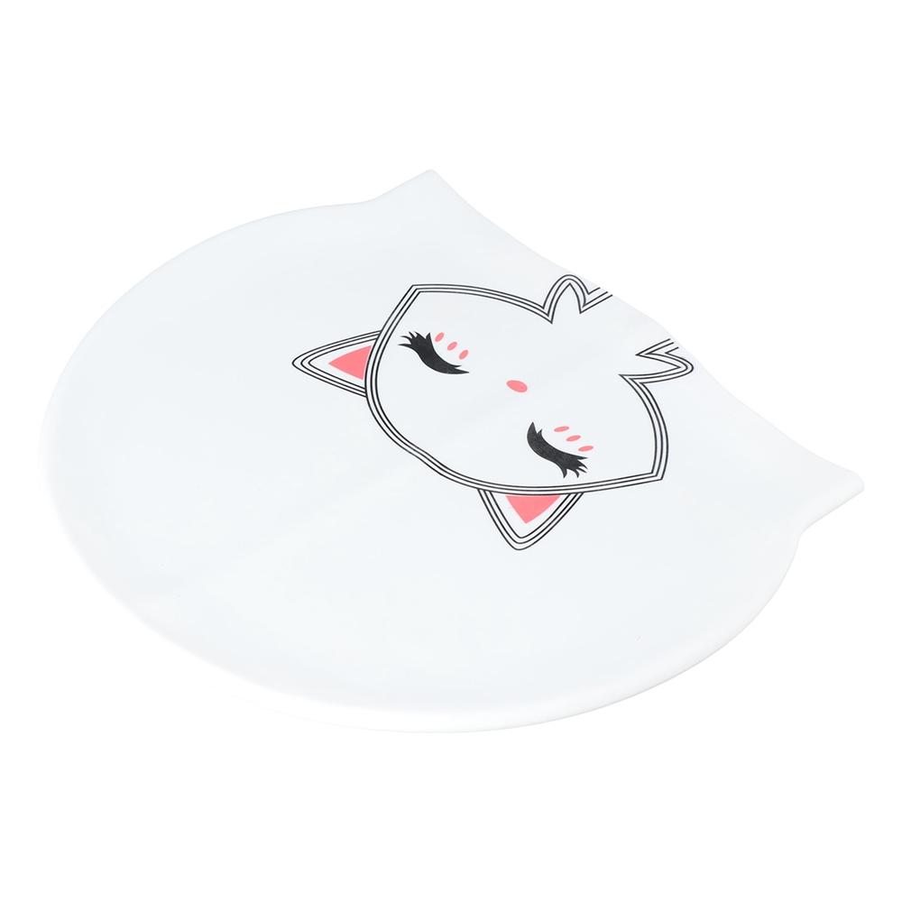 Hair Thickened Ears Protect Cartoon Cat Elastic Swim Pool Cap Swimming Cap Swimming Hat Diving Hat