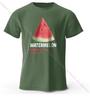 Fun Watermelon Graphic T-Shirt - Men's Fashion Summer Casual T-Shirt, Lightweight and Breathable
