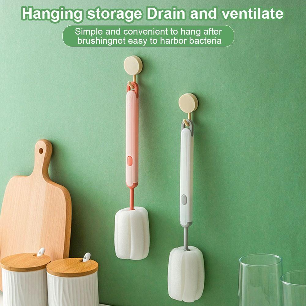 Бытовая щетка для мытья чашек с длинной ручкой, губка для чистки бутылок с длинной ручкой, средство для чистки чашек