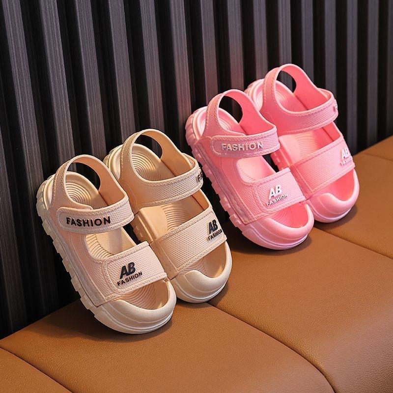 Летние Новые Детские Пляжные Туфли на Мягкой Подошве, Спортивные Сандалии для Мальчиков, Дышащие Туфли с Закрытым Носком для Малышей, Летние Мужские