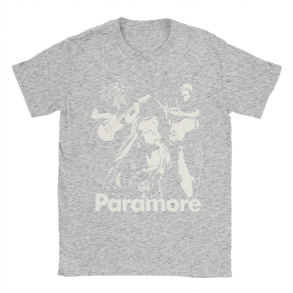 Хлопковая футболка Paramore для мужчин, летняя, смешные футболки, с круглым вырезом, повседневные футболки, одежда с принтом оверсайз