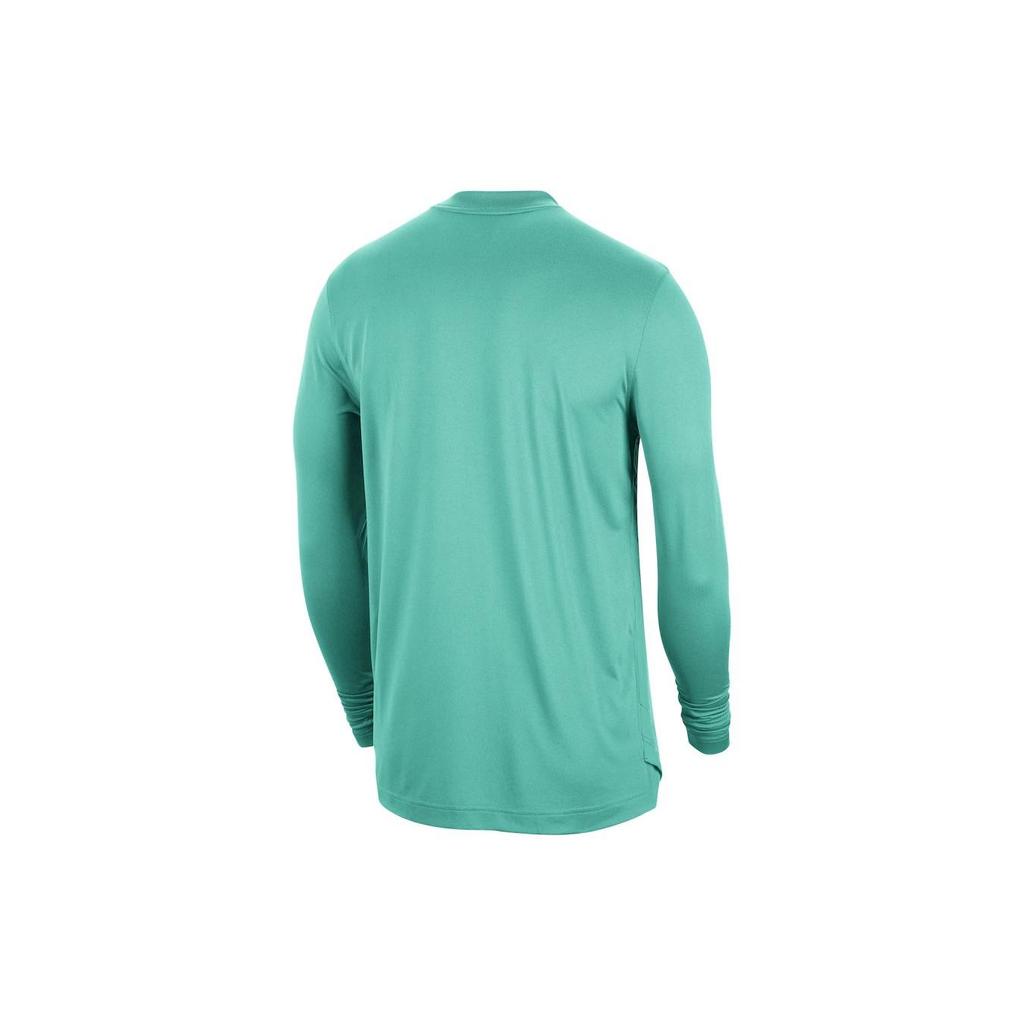 Jordan Футболка с длинным рукавом и мультяшным узором Charlotte Hornets с принтом букв, городская версия, предматчевая разминка, стрельба, мужские топы, зеленая DN8489-305