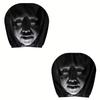 2Pcs Comfortable Halloween Car Headrest Cover Automotive Seat Headrest Cover  All Seasons Use