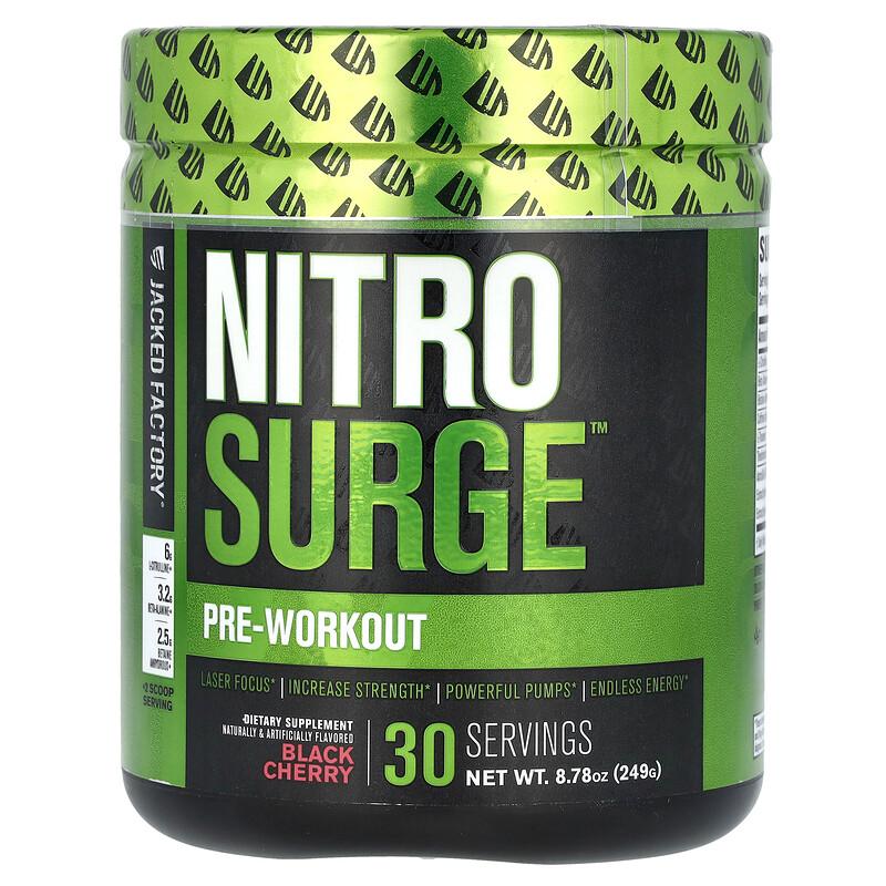 Nitro Surge, Предтренировочный комплекс, Черная вишня, 8,78 унции (249 г)