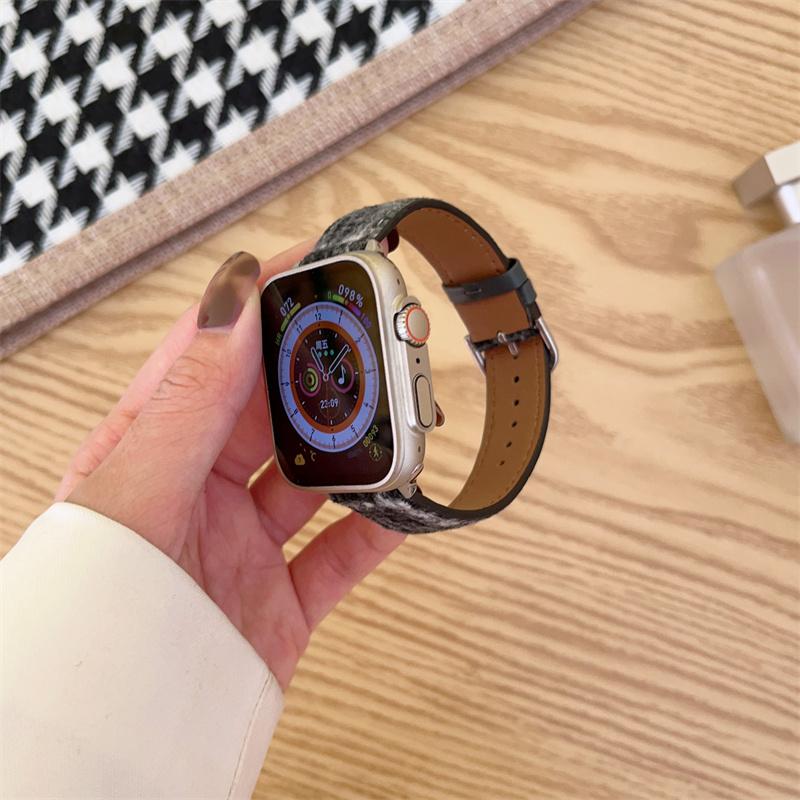 Нейлоновый ремешок для часов iWatch Band 44 мм, 40 мм, 41 мм для iWatch Series 8, 7, 6 Se, 5, 4, 3, 2, 1, ремешки для часов 38 мм, 42 мм, 45 мм, браслет