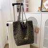 2024 Новая модная сумка-тоут из холста с леопардовым принтом - стильная сумка на плечо в стиле ретро для колледжа и повседневной носки для женщин