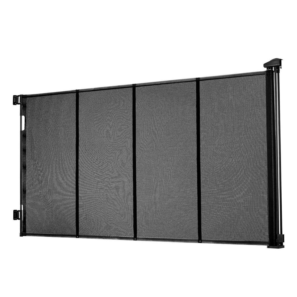 Retractable Baby Gate, Extends to 3050 mm Extra Wide, 980 mm Tall, with Reinforced Fiberglass Strips, Avoids Crawling Through, Mesh Dog Gate for