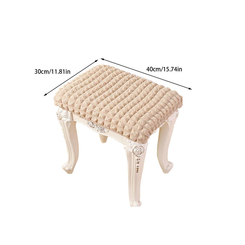 2 шт./комплект эластичный чехол для туалетного столика модный для любой обстановки многоцелевой тканевый эластичный прямоугольный чехол для барного стула, бежевый