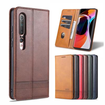 Роскошный магнитный адсорбционный кожаный чехол для Xiaomi Mi 10 / Mi 10 Pro 5G Flip Cover Protective Case capa fundas