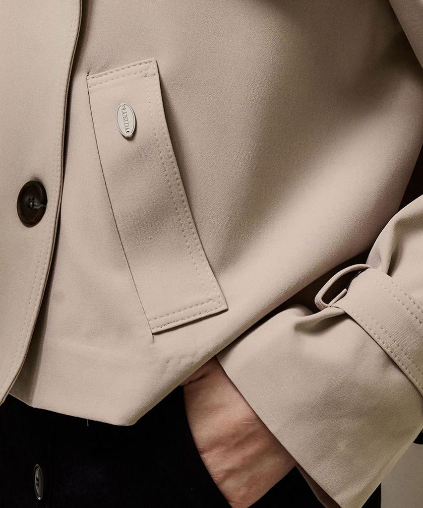 LUSIDA Classic Trench Crop Jacket_2 Colors