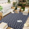 Kitinjoy Waterproof Outdoor Rug Plastic Straw Rug for Camping Family Picnic Balcony Rug Outside RV Mats Carpet For Deck Backyard