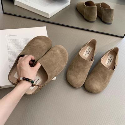 Туфли Boken на платформе, женская обувь осенью 2025 года, новые женские ретро-туфли Mori из матовой мягкой кожи, с увеличением внутренней высоты, и т