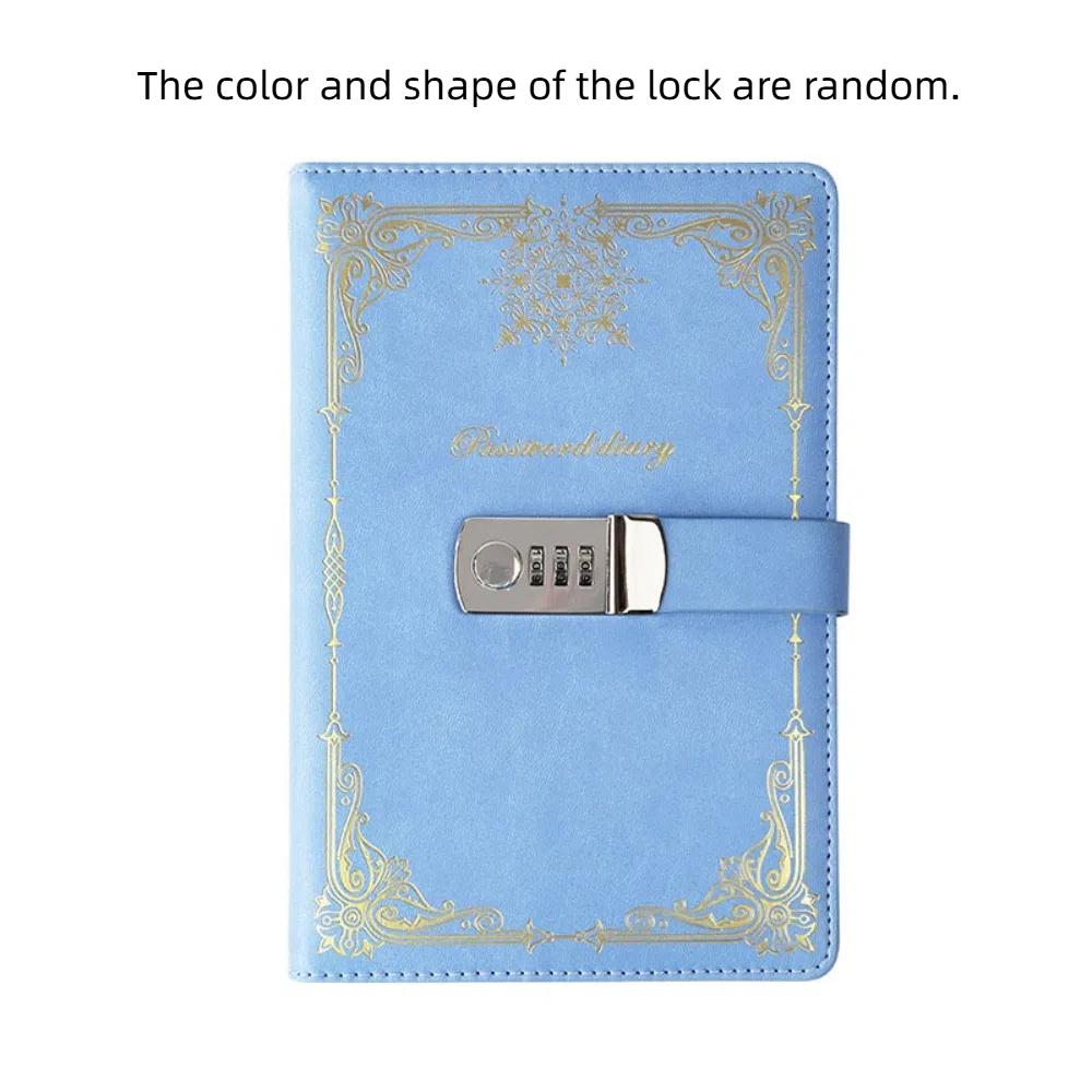 A5 100Sheets Journal Notebook With Lock Hard Cover Personal Notebook  Women