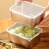 Stainless Steel Food Storage Container with Lid - Leak Proof, Stackable, and Reusable, Suitable for Camping, Picnicking School