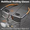 Photochromic Multifocal Glasses Anti-blue Light Reading Eyeglasses Men Women Ultralight TR90 Sport Presbyopia Eyeglasses Diopter