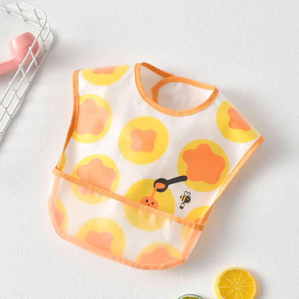 Водонепроницаемый детский слюнявчик с карманом - Дизайн, не требующий стирки