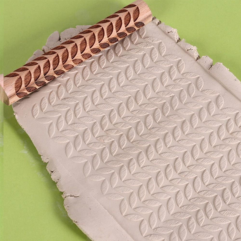 3D Керамика Искусство Глиняный Ролик Творческий Ролик Палочка Для Раскатывания Деревянный Прижимной Ролик Принадлежности Для Выпечки