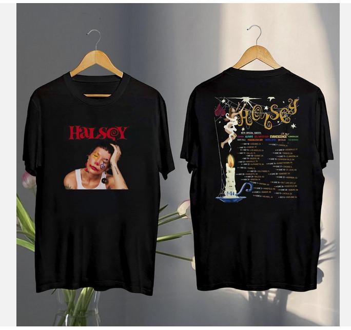 Halsey Graphic Shirt 2025 Halsey For My Last Trick The Tour Shirt Unisex T-Shirt