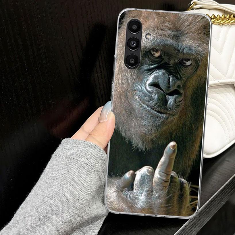 Чехол с мемами про обезьян для Samsung A17 A16 A56 A36 A26 A15 A55 A35 A25 A14 A54 A34 A24 Чехол для телефона A13 A53 A33 A23 A05S A04S