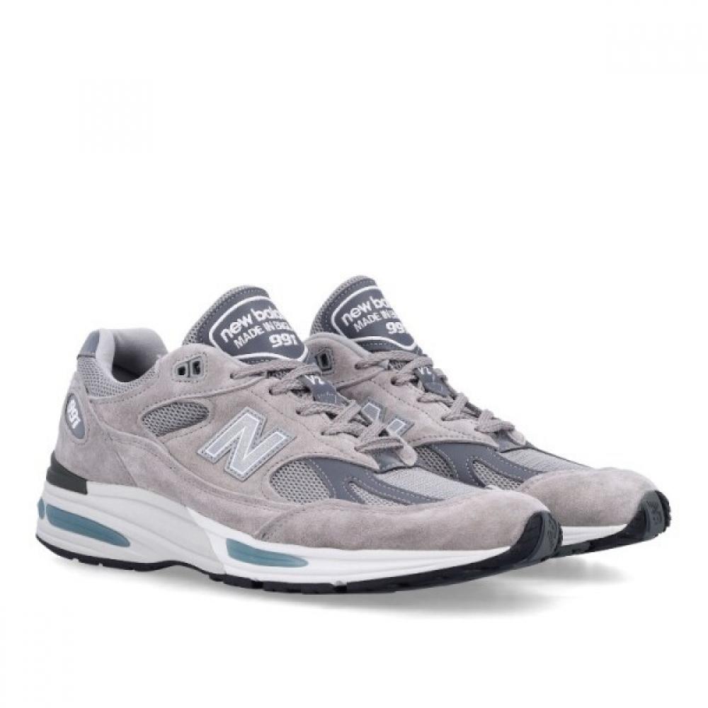 New Balance Grey Suede And Mesh Sneakers U991gl2 Grey