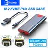 Корпус M2 NVMe SATA SSD, корпус 10 Гбит/с SSD, корпус M.2 NVME NGFF SSD для USB 3.1, кабель Type-A - Type-C для ноутбука