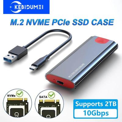Корпус M2 NVMe SATA SSD, корпус 10 Гбит/с SSD, корпус M.2 NVME NGFF SSD для USB 3.1, кабель Type-A - Type-C для ноутбука