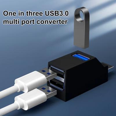 USB 3.0 Hub Портативный 3-портовый беспроводной USB-расширитель Plug and Play Высокоскоростная передача данных Многофункциональный USB-разветвитель Аксессуары для ноутбуков