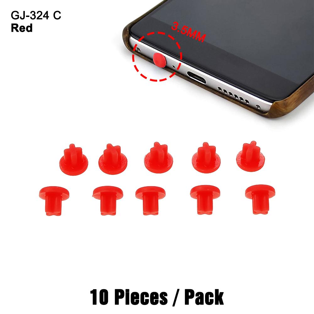 10pcs/Pack 0.95G 10Colour 3.5mm Silicone Headphone Dust Plug Jack Hole Audio Microphone Interface Stopper Laptop Odorless
