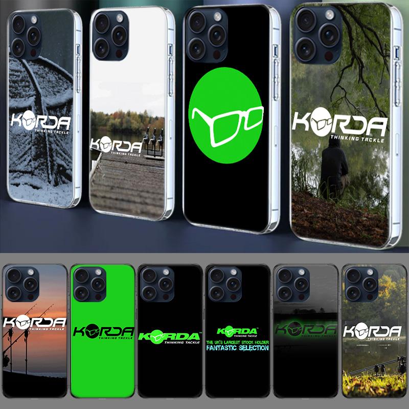 Korda Fishing Tackle Capa Phone Case For Iphone 17 Air 16 Pro Max 15 12 Pro 14 Plus 17E 16E 11 13 Mini Cover Cases Fundas Cell C