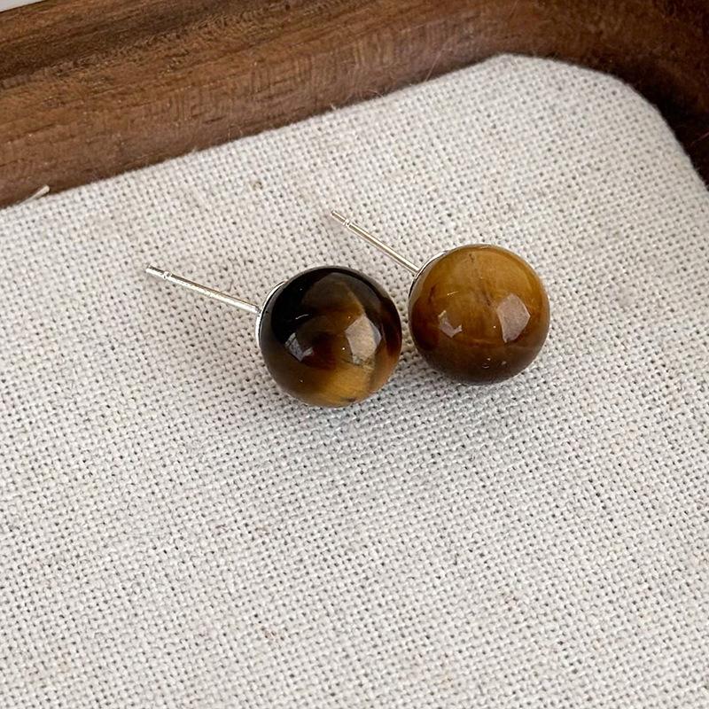 Простые новые коричневые геометрические серьги в стиле ретро с темпераментом, французские серьги, украшения для девочек