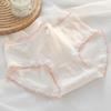 Baby Cotton Underwear Women's Antibacterial Crotch Pure Lingerie Cotton Breathable Waist Bag Hip Cute Triangle Panties