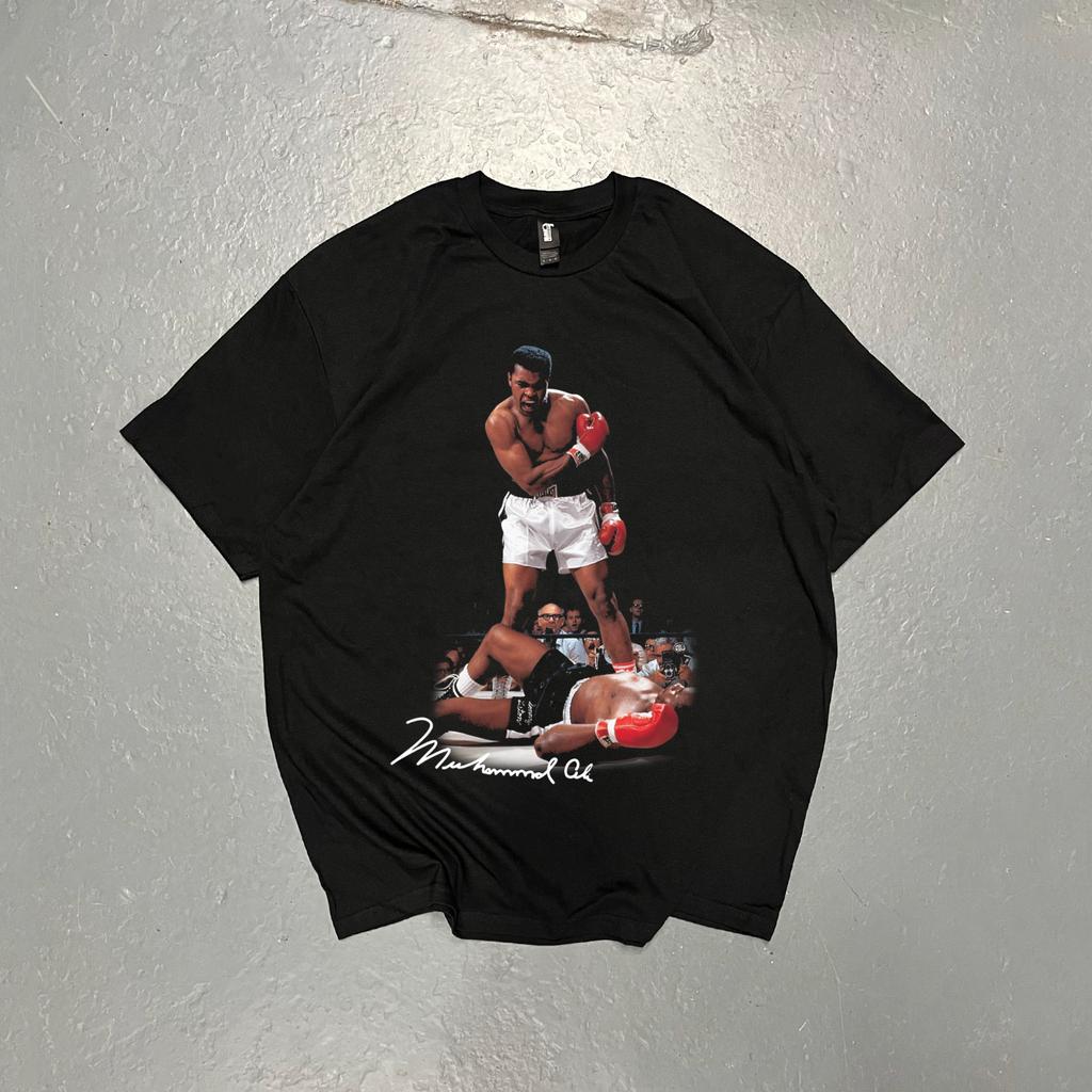 Muhammed Ali Boxing Watercolour T Shirt High Quality Ultra Heavy Small2XL
