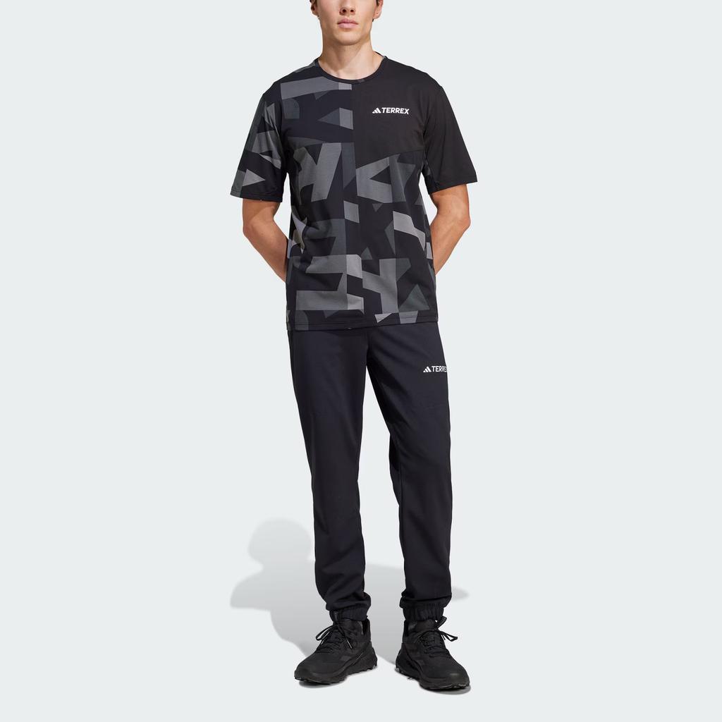 Adidas Terrex Multi Knit Джоггеры Удобные Мягкие Вязаные Спортивные Штаны с Манжетами Мужские Джоггеры Черные JF3711