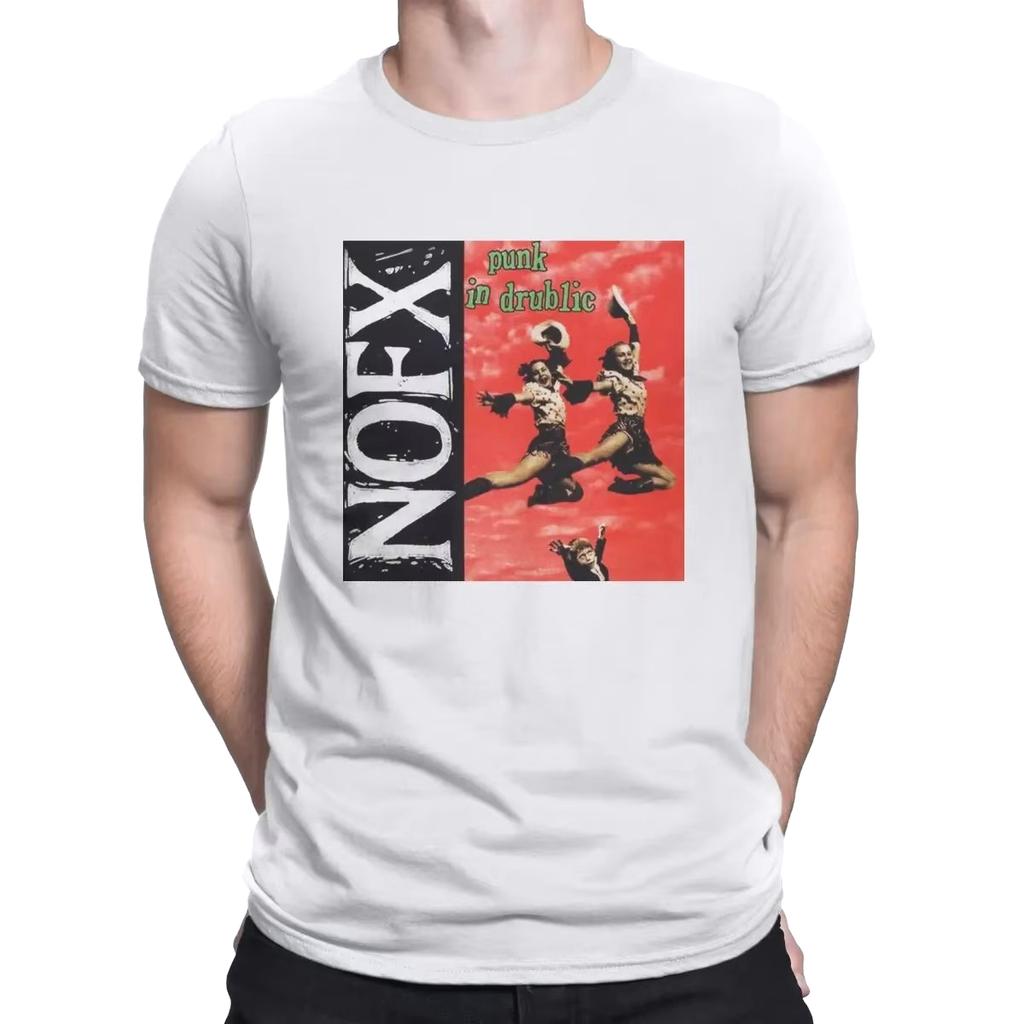Новая футболка NOFX с принтом, смешная, хлопковая, с коротким рукавом, футболка музыкальной группы, с круглым вырезом, одежда, легкая и дышащая для прохладных летних нарядов